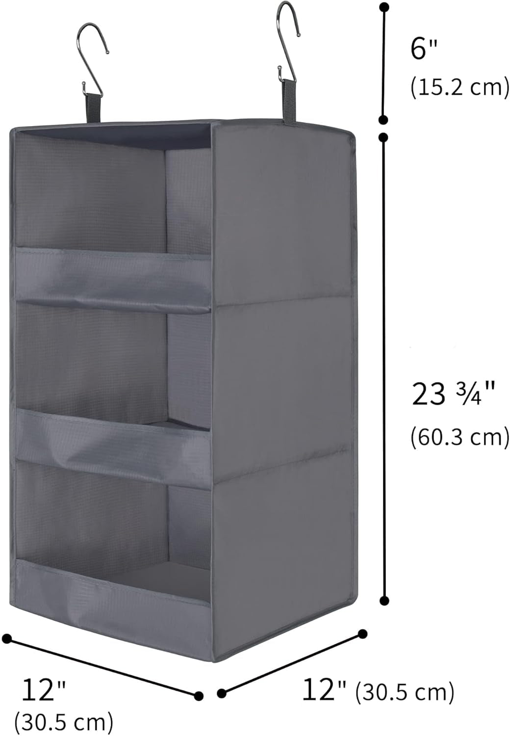 Close-up of the raised lip along a shelf front
