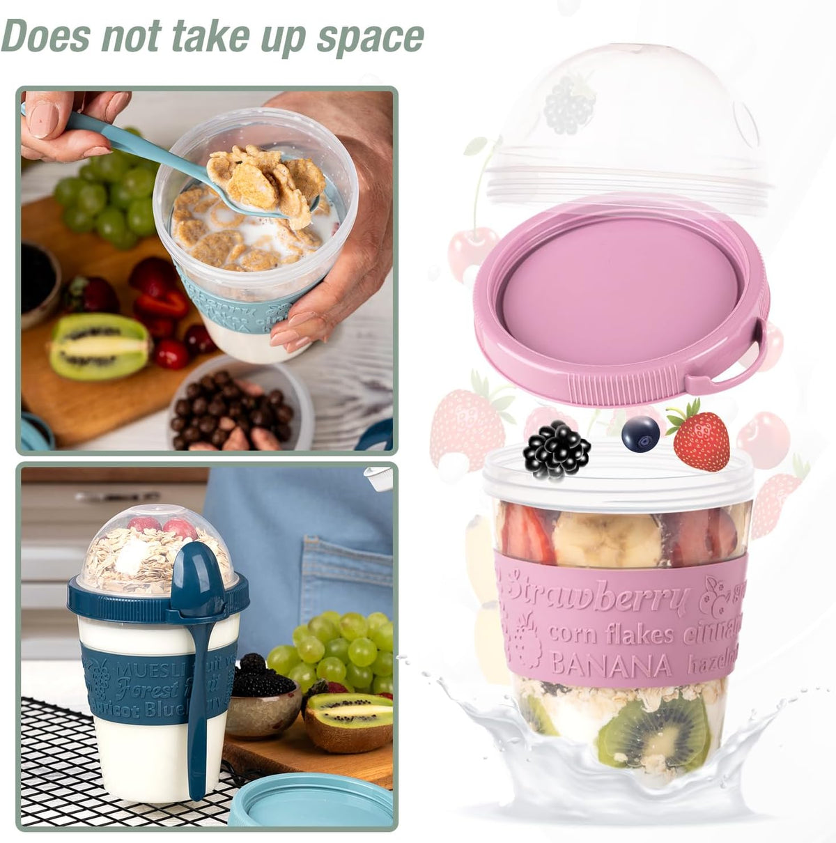 Cereal & Yogurt Cups, Set of 4 — view 6