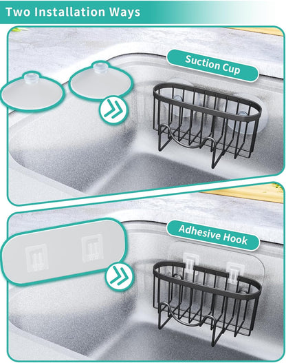 M-Shaped Sink Caddy, Stainless Steel — view 4