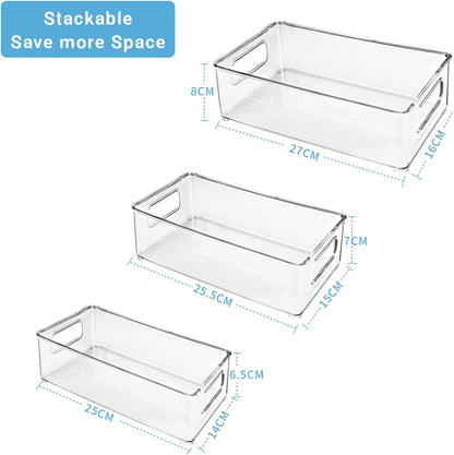 Three sizes: 27x16x8cm, 25.5x15x7cm and 25x14x6.5cm